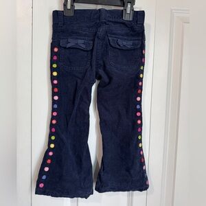 Vintage Gymboree Navy Corduroy Pants with embroidered candies